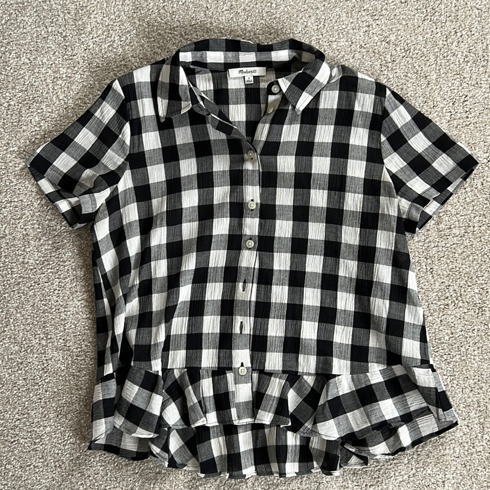 Madewell gingham top